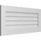 Ekena Millwork Vertical Surface Mount PVC Gable Vent: Non-Functional, w/3-1/2"W x 1"H, Standard Frame, 40"W x 18"H GVPVE40X1801SN - alternate 4